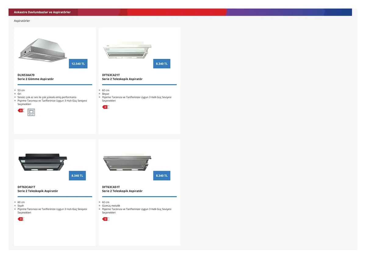 Bosch Bosch 4 Şubat 2026 Aktüel Kataloğu sayfa 82: Dft63Ca61T Serie 2 Teleskopik Aspiratör