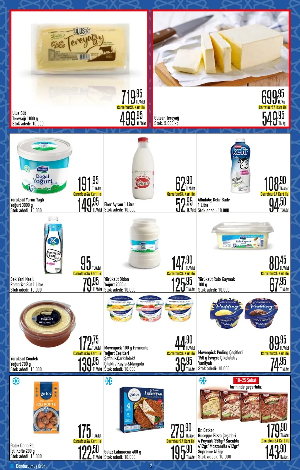 CarrefourSA CarrefourSA 9 Şubat 2026 Aktüel Kataloğu sayfa 12: Yörüksüt Yarım Yağlı Yoğurt 3000 G, Yörüksüt Bidon Yoğurt 2000 G