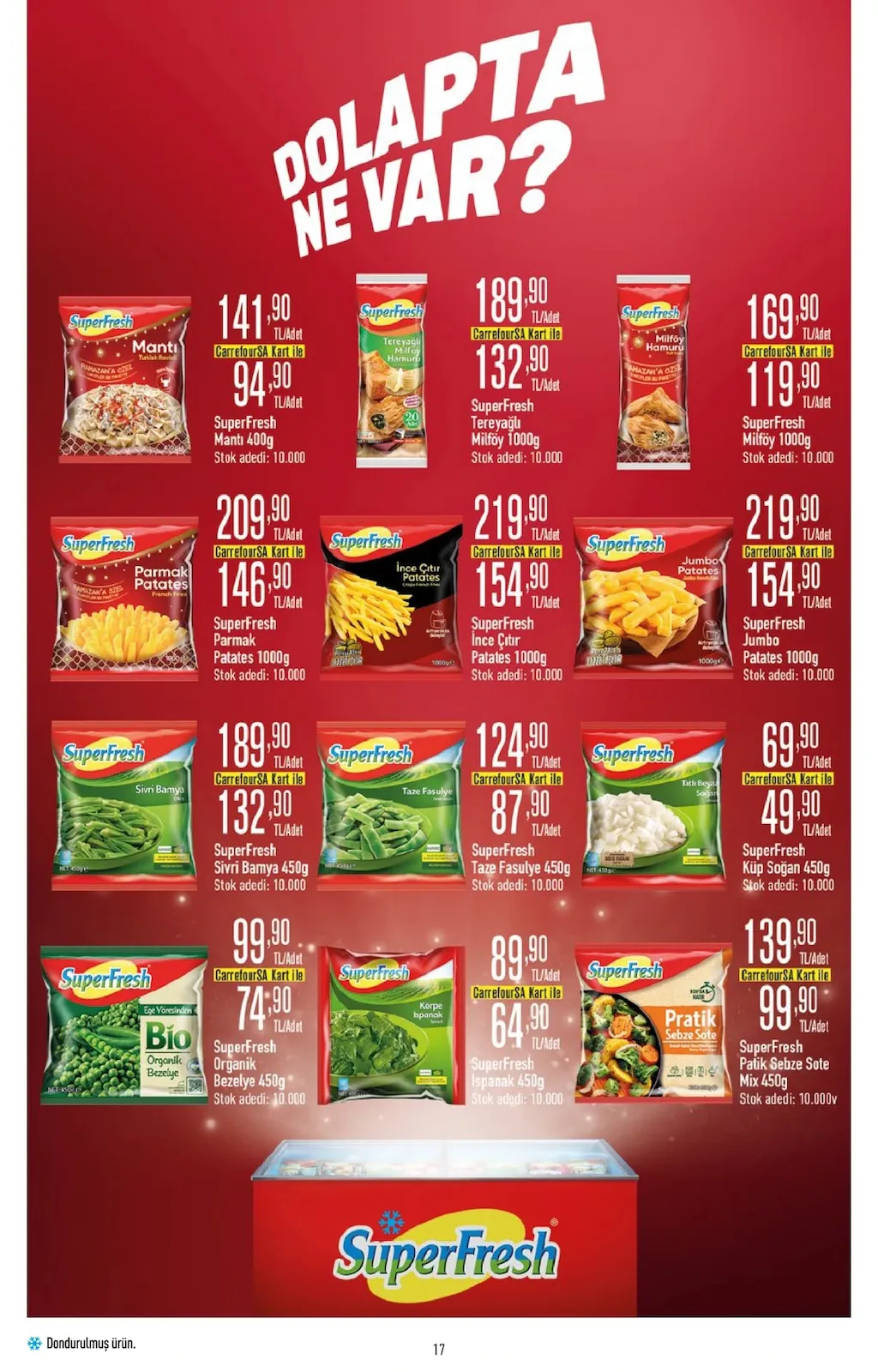 CarrefourSA CarrefourSA 9 Şubat 2026 Aktüel Kataloğu sayfa 17: Superfresh Mantı 400G