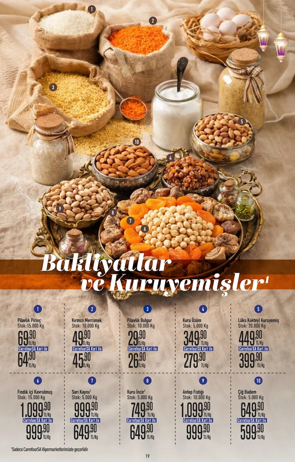 CarrefourSA CarrefourSA 9 Şubat 2026 Aktüel Kataloğu sayfa 19: Kuru Üzüm, Kırmızı Mercimek