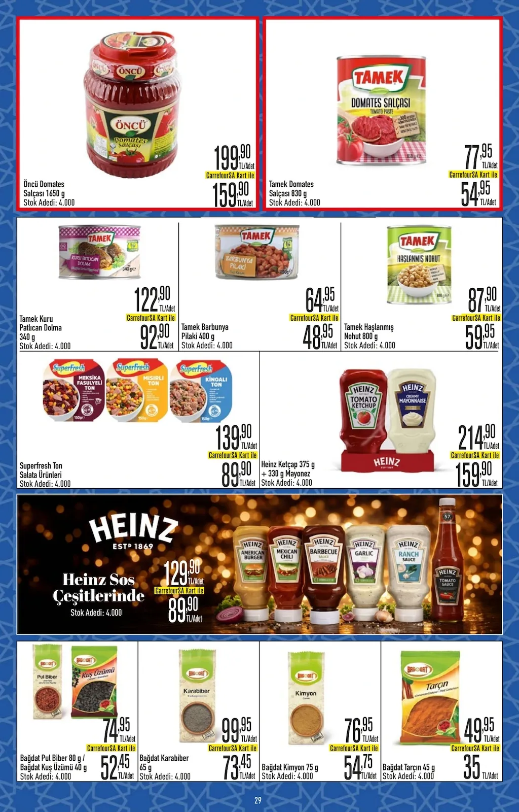 CarrefourSA CarrefourSA 9 Şubat 2026 Aktüel Kataloğu sayfa 29: Bağdat Karabiber 65 G, Bağdat Kimyon 75 G