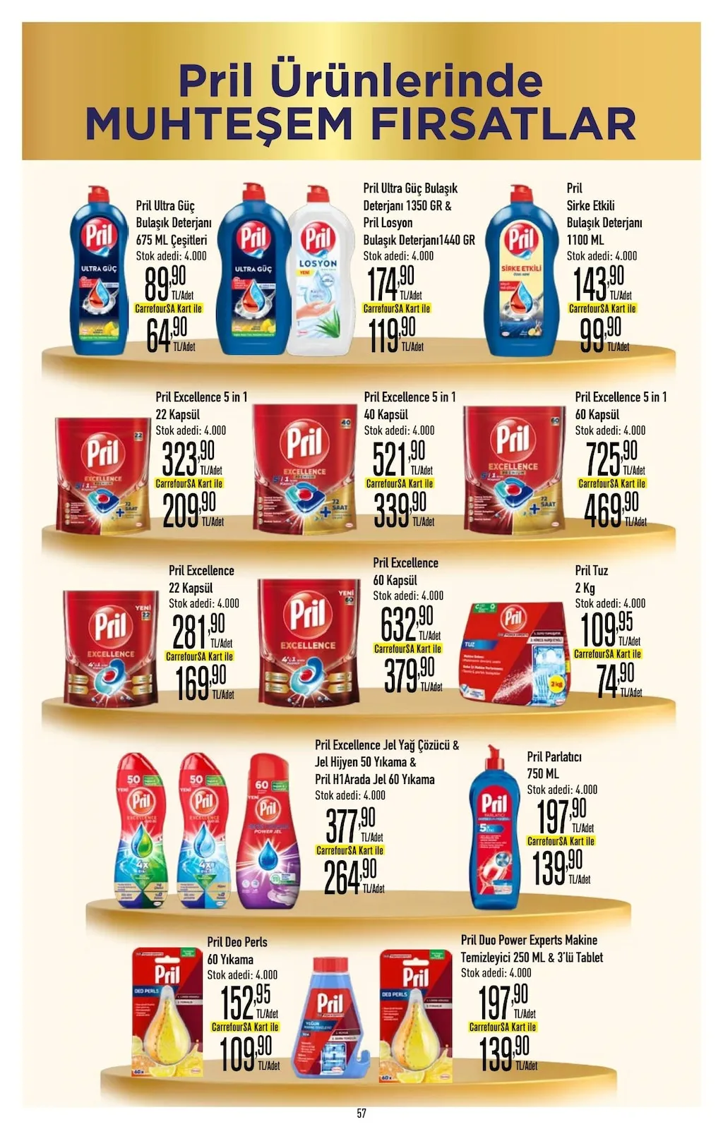 CarrefourSA CarrefourSA 26 Şubat 2026 Aktüel Kataloğu sayfa 57: Bingo Parlatıcı 400 Ml, Bingo Tek Fısta Kireç / Yağ Sökücü 900 Ml