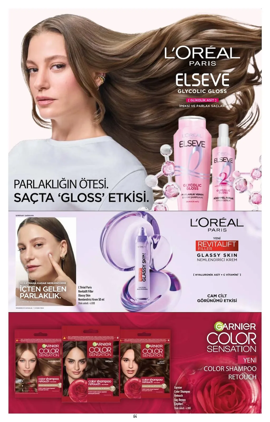 CarrefourSA CarrefourSA 26 Şubat 2026 Aktüel Kataloğu sayfa 64: Duru Güzellikk Sabunu Saf&Doğal Lavanta/ Klasik 4X70G, Duru Fresh Sensations Okyanus Duş Jeli 450Ml