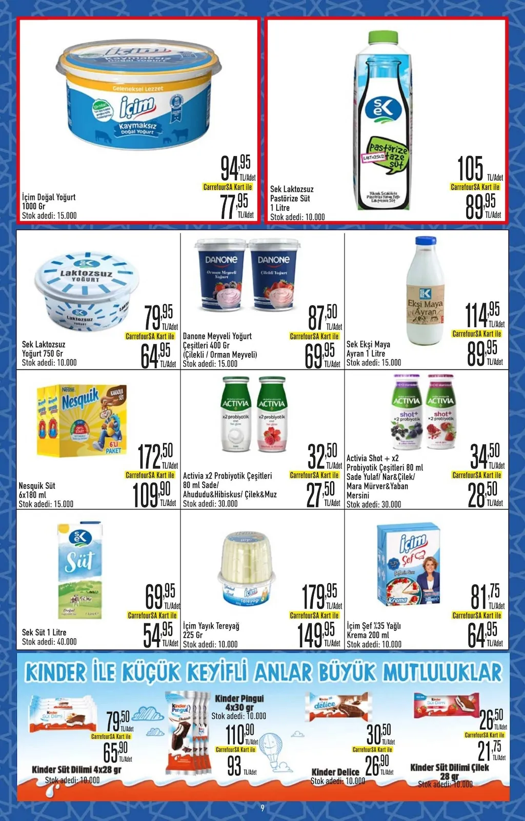 CarrefourSA CarrefourSA 26 Şubat 2026 Aktüel Kataloğu sayfa 9: Superfresh Pizza King Ekstra Xl Karışık 475G, Superfresh 7/24 Fırından Simit 4'Lü 400G