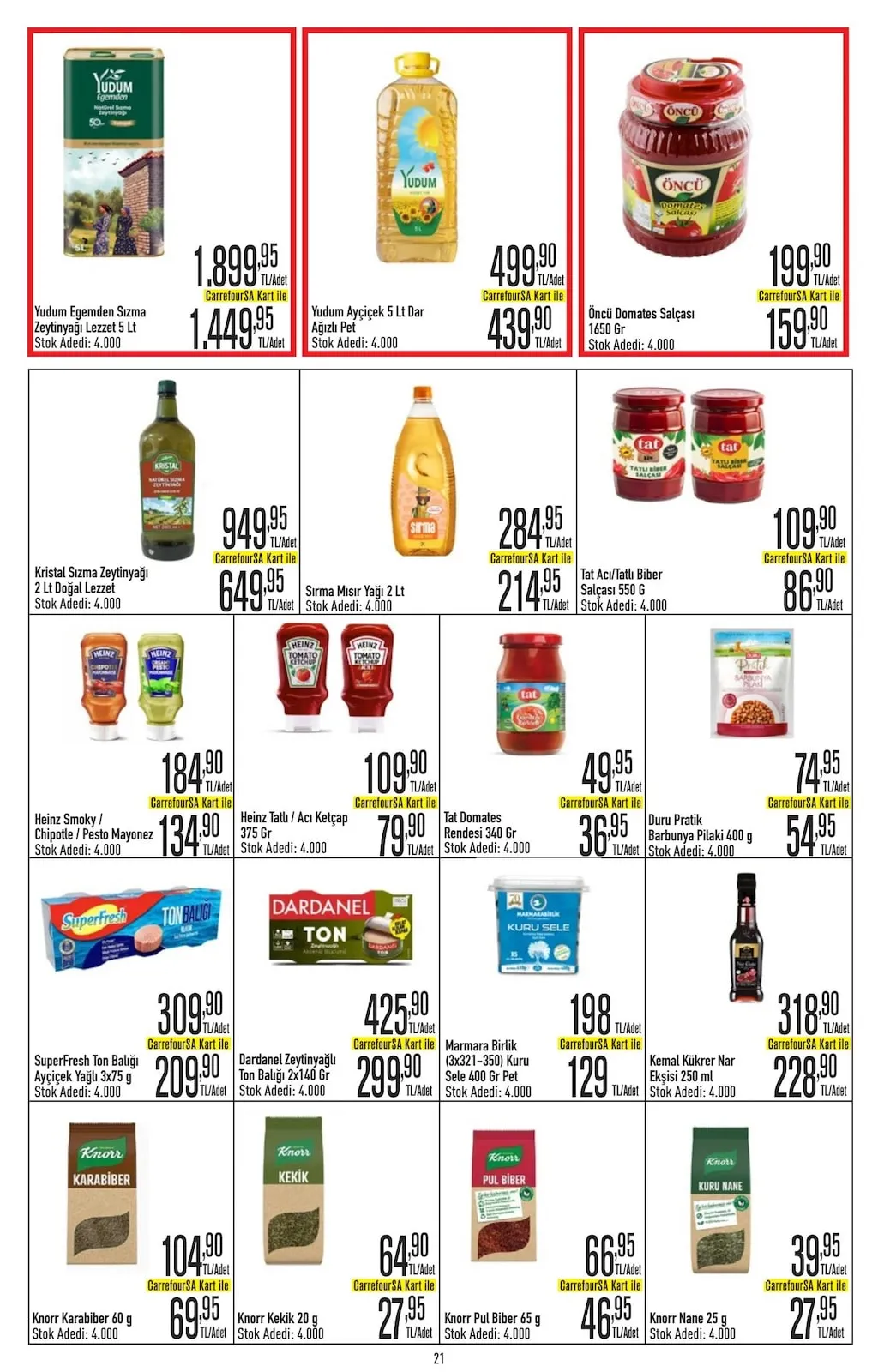 CarrefourSA CarrefourSA 9 Mart 2026 Aktüel Kataloğu sayfa 21: Marmara Birlik (3X321-350) Kuru Sele 400 Gr Pet, Tat Domates Rendesi 340 Gr