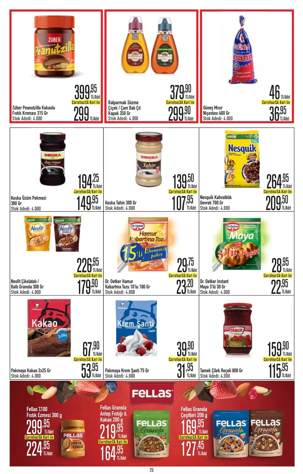 CarrefourSA CarrefourSA 9 Mart 2026 Aktüel Kataloğu sayfa 25: Dr. Oetker Hamur Kabartma Tozu 10'Lu 100 Gr, Dr. Oetker Instant Maya 3'Lü 30 Gr