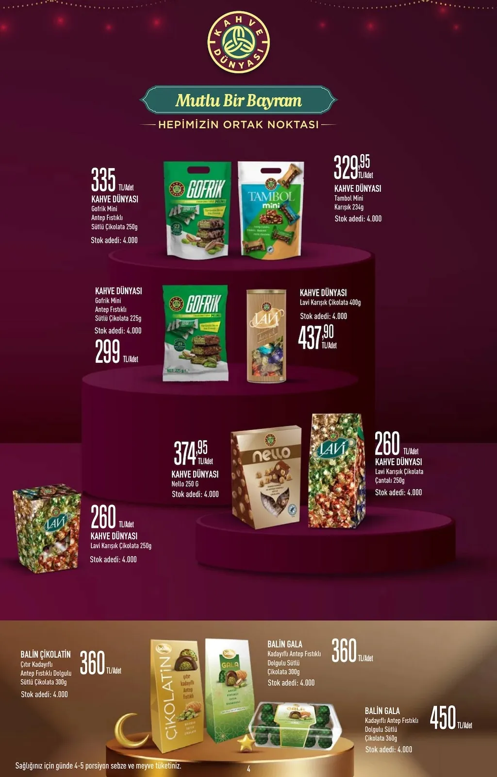 CarrefourSA CarrefourSA 9 Mart 2026 Aktüel Kataloğu sayfa 4: Kahve Dünyası Gofrık Mını Antep Fıstıklı Sütlü Çikolata 250G, Kahve Dünyası Tambol Mını Karışık 234G