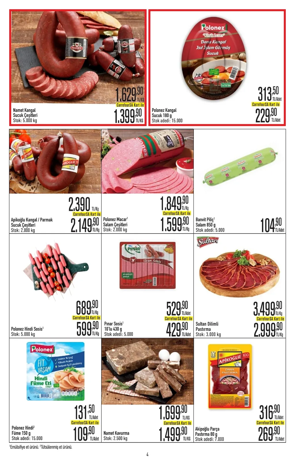 CarrefourSA CarrefourSA 23 Mart 2026 Aktüel Kataloğu sayfa 4: Namet Kavurma, Sultan Dilimli Pastırma