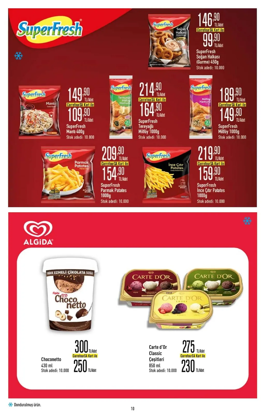 CarrefourSA CarrefourSA 7 Mayıs 2026 Aktüel Kataloğu sayfa 10: Carte D'Or Classic Çeşitleri 850 Ml, Choconetto 430 Ml