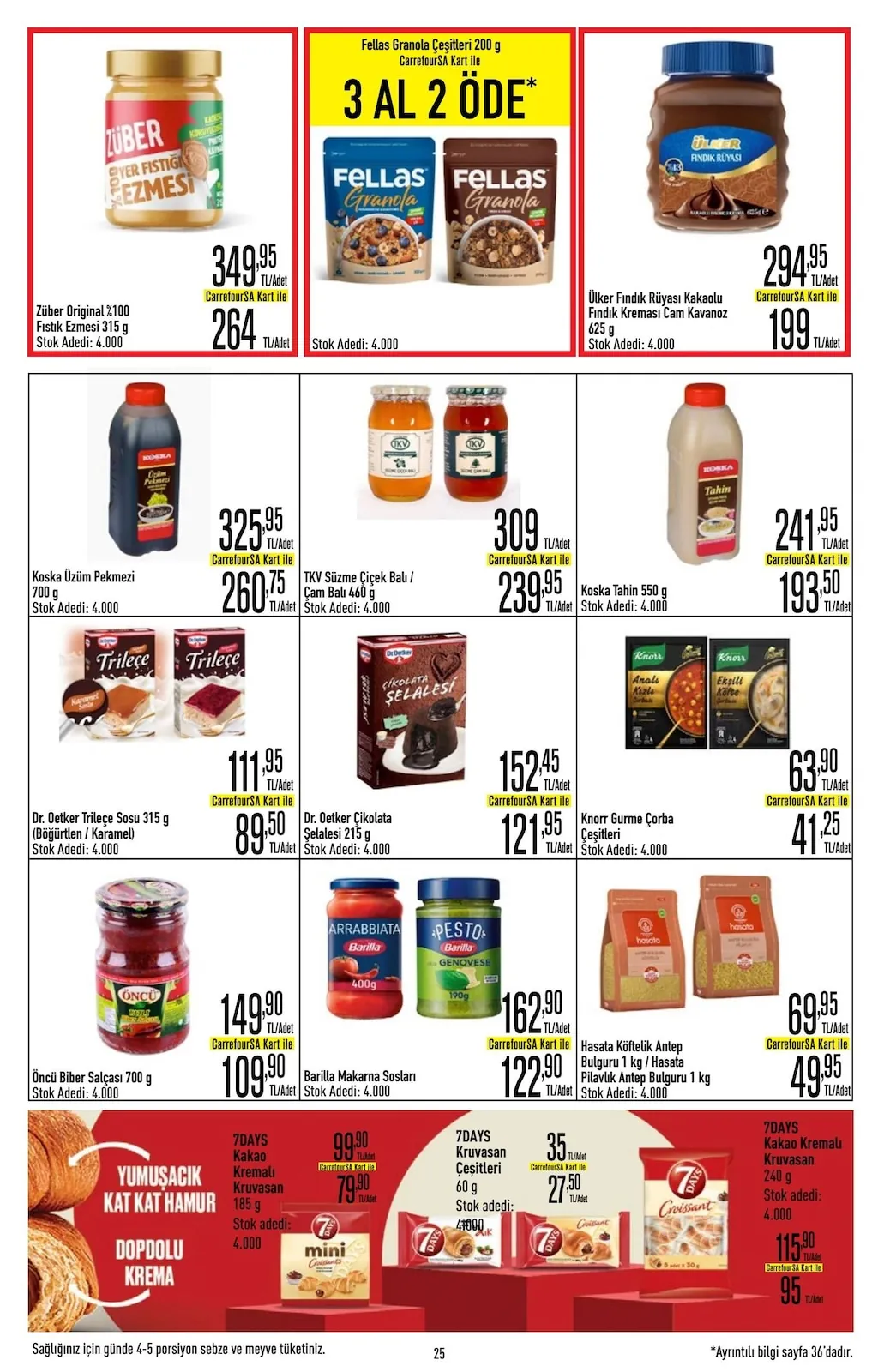 CarrefourSA CarrefourSA 11 Haziran 2026 Aktüel Kataloğu sayfa 25: Dr. Oetker Çikolata Şelalesi 215 G, Dr. Oetker Trileçe Sosu 315 G (Bögürtlen / Karamel)