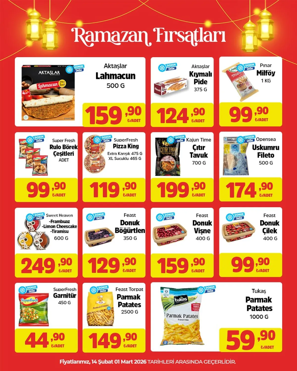 City City Gross 14 Şubat 2026 Aktüel Kataloğu sayfa 5: Sweet Heaven Frambuaz Limon Cheesecake Tiramisu 600 G, Pınar Milföy 1 Kg