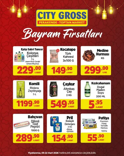 City Gross 9 Mart 2026 Aktüel Kataloğu9 Mart - 22 Mart