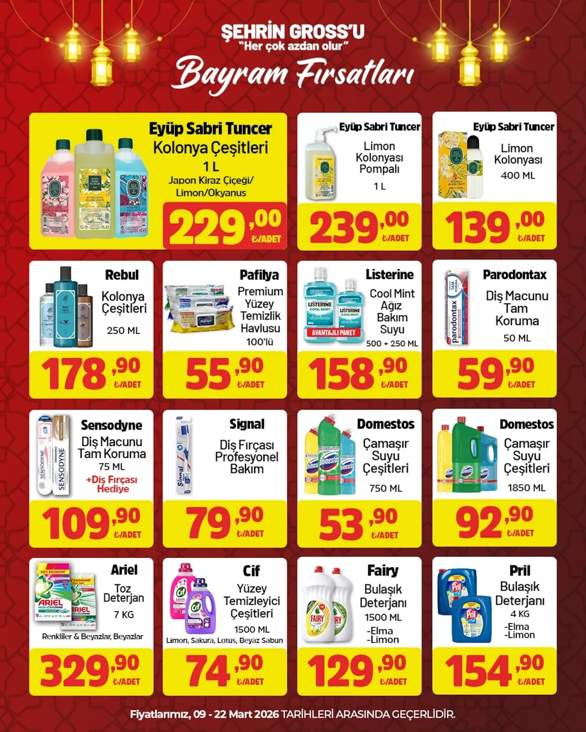 City City Gross 9 Mart 2026 Aktüel Kataloğu sayfa 8: Signal Diş Fırçası Profesyonel Bakım, Domestos Çamaşır Suyu Çeşitleri 750 Ml