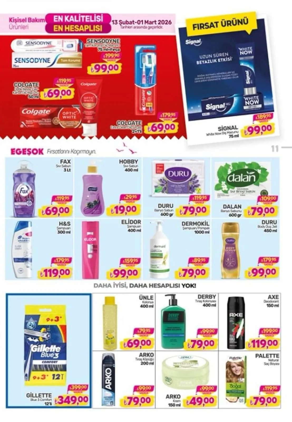 Egeşok Egeşok 13 Şubat 2026 Aktüel Kataloğu sayfa 11: Arko Tıraş Köpüğü 200 Ml, Arko Krem 150 Ml