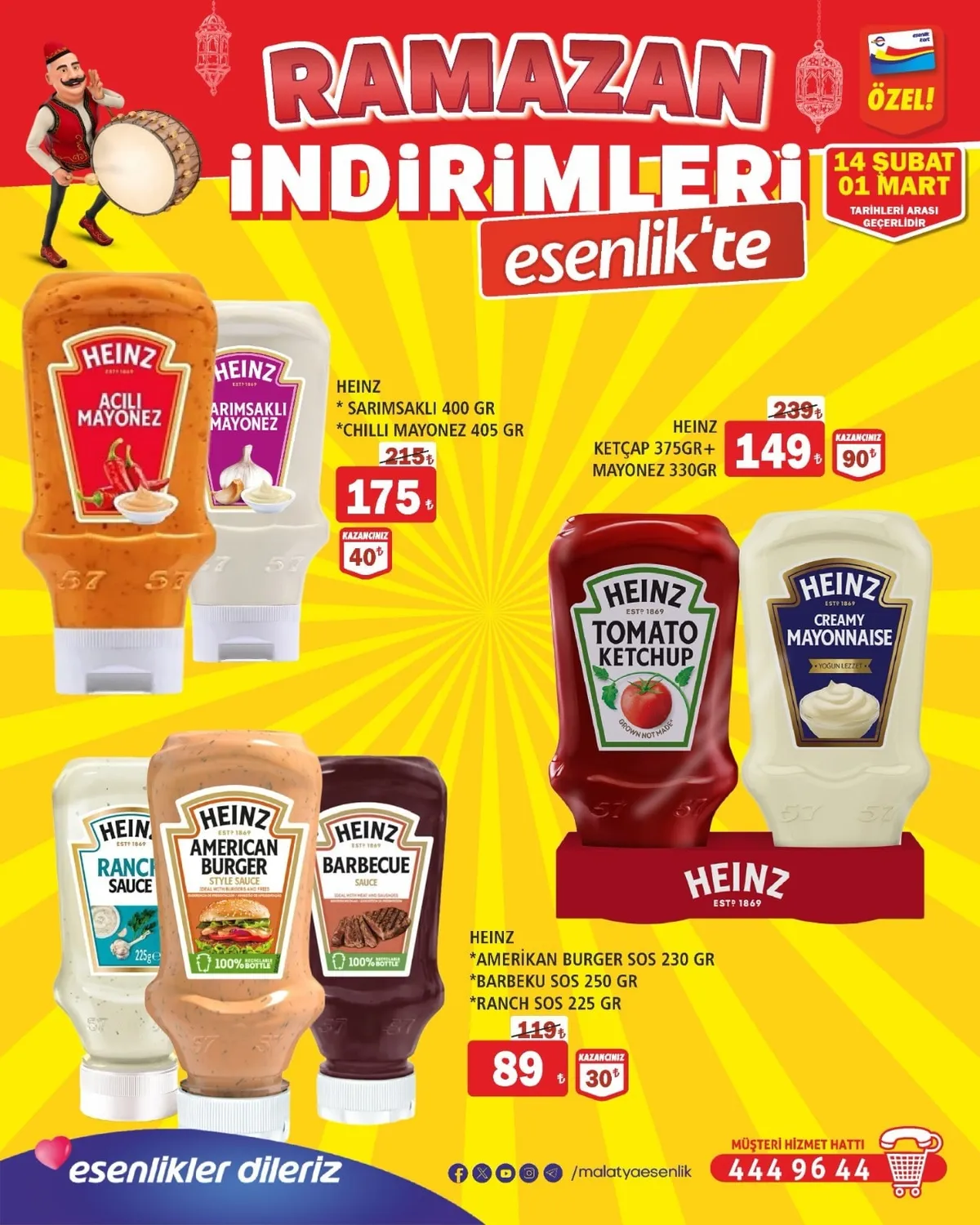 Esenlik Esenlik 14 Şubat 2026 Aktüel Kataloğu sayfa 4: Heinz Sarimsakli 400 Gr Ve Chilli Mayonez 405 Gr, Heinz Sarimsakli 400 Gr Ve Chilli Mayonez 405 Gr