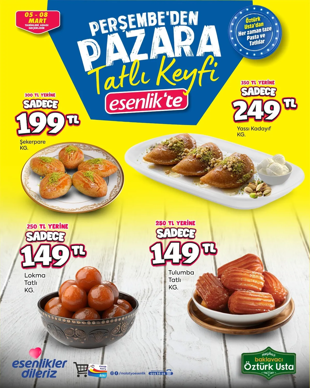 Esenlik Esenlik 5 Mart 2026 Aktüel Kataloğu sayfa 2: Tulumba Tatlı Kg., Lokma Tatlı Kg.