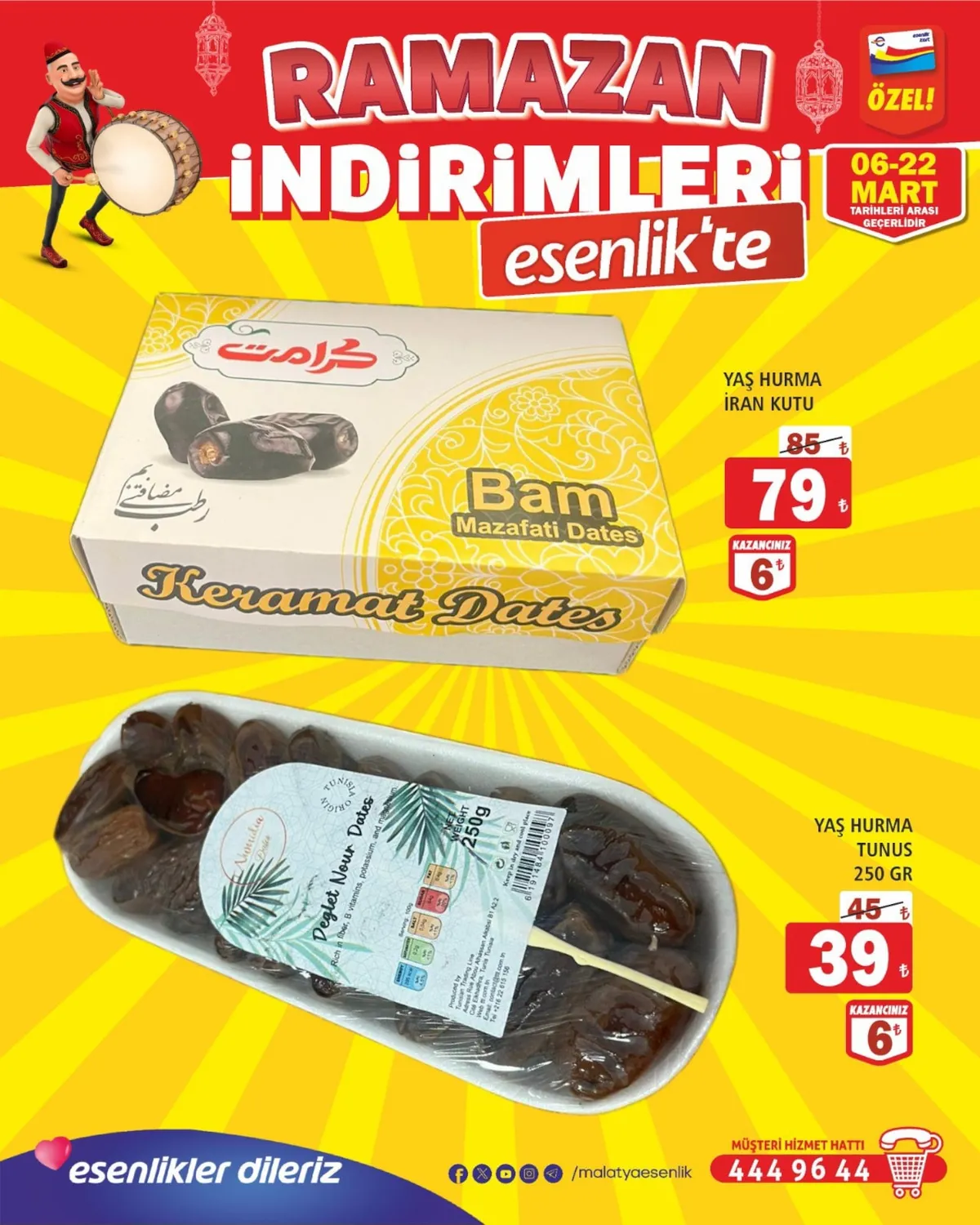 Esenlik Esenlik 6 Mart 2026 Aktüel Kataloğu sayfa 3: Keramat Dates Bam Mazafati Dates