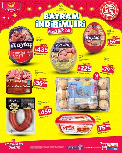 Esenlik 13 Mart 2026 Aktüel Kataloğu13 Mart - 22 Mart