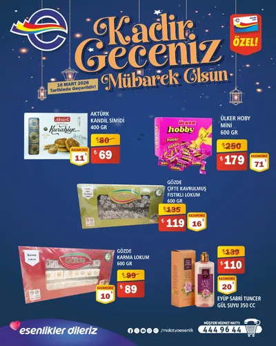 Esenlik 16 Mart 2026 Aktüel Kataloğu16 Mart - 16 Mart