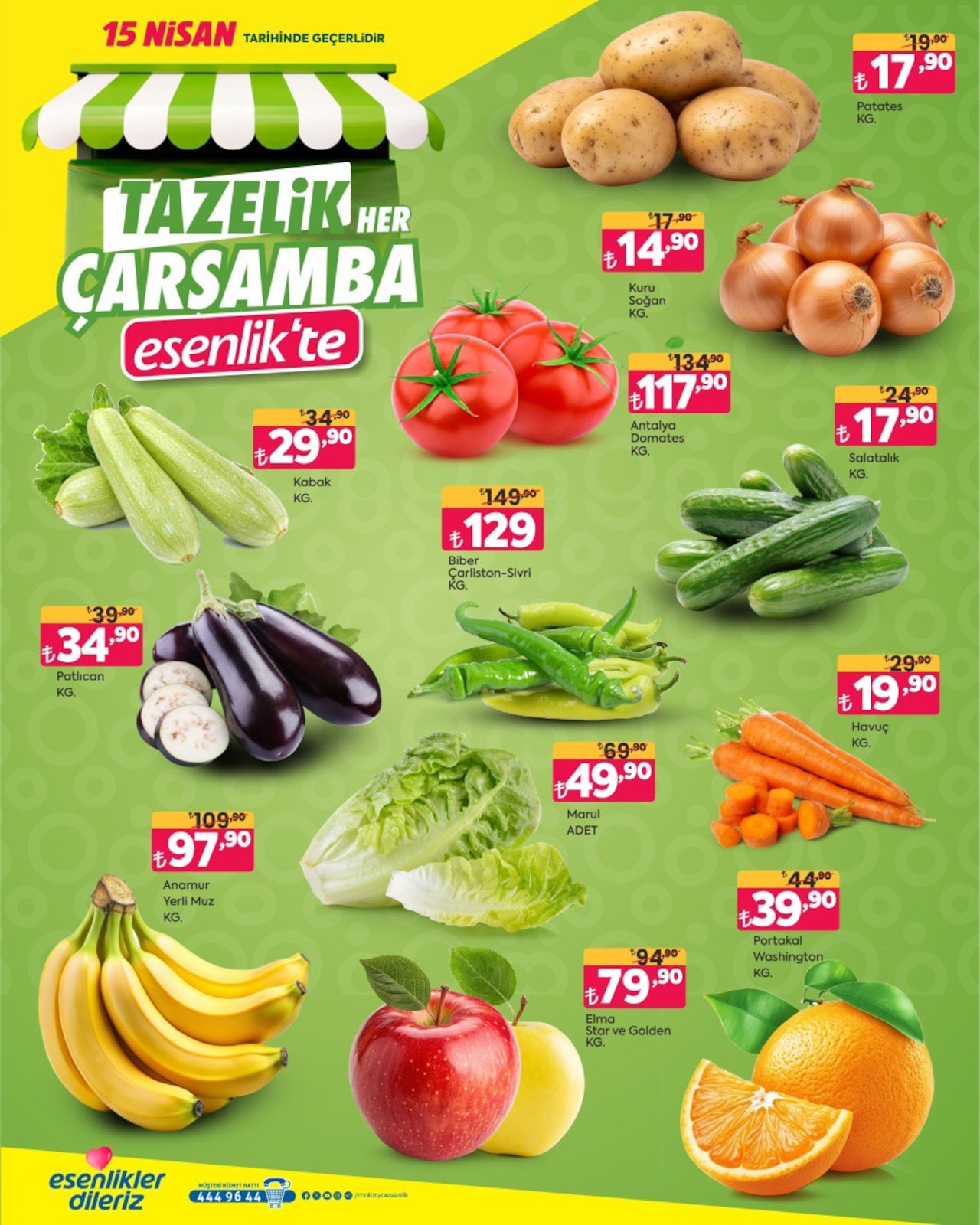 Esenlik 15 Nisan 2026 Aktüel Kataloğu