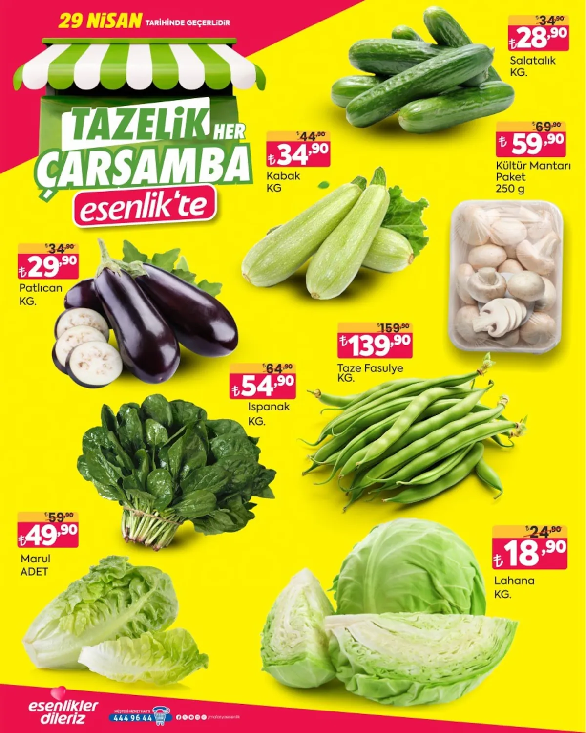 Esenlik Esenlik 29 Nisan 2026 Aktüel Kataloğu sayfa 2: Salatalık Kg.