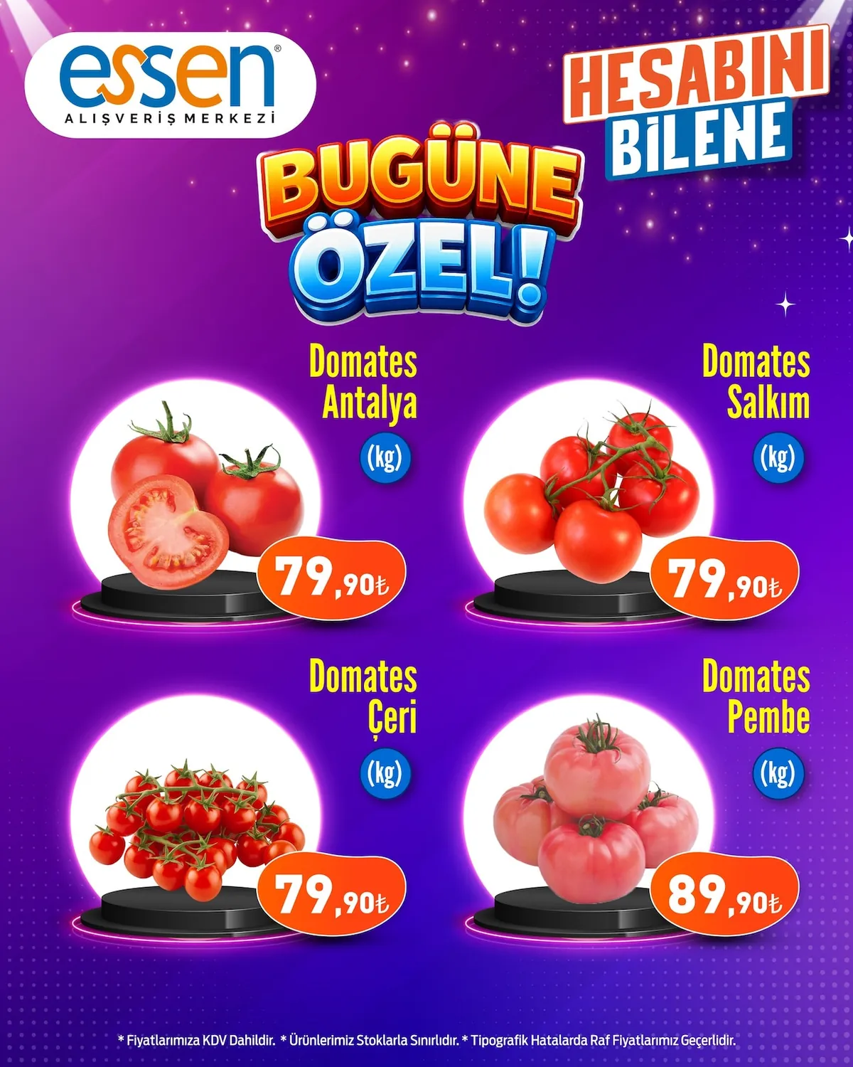 Essen Essen Avm 20 Mayıs 2026 Aktüel Kataloğu sayfa 1: Domates Antalya 1Kg