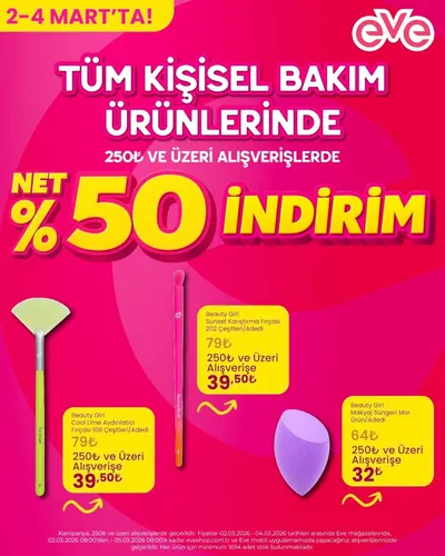 Eveshop 2 Mart 2026 Aktüel Kataloğu2 Mart - 4 Mart Kapak Görseli