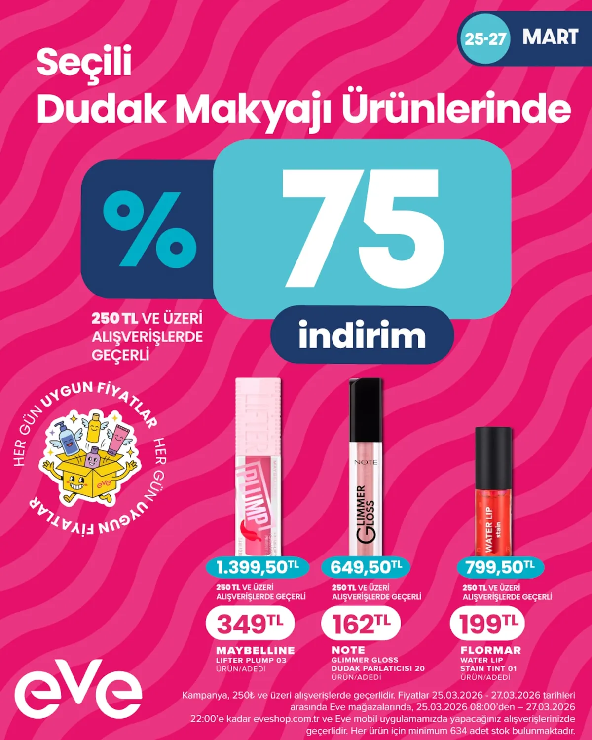 Eveshop Eveshop 25 Mart 2026 Aktüel Kataloğu sayfa 4: Water Lip Stain