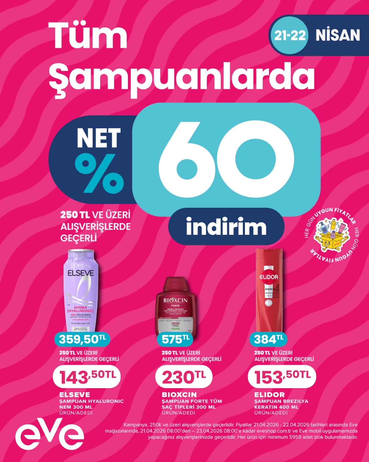 Eveshop 21 Nisan 2026 Aktüel Kataloğu broşürü