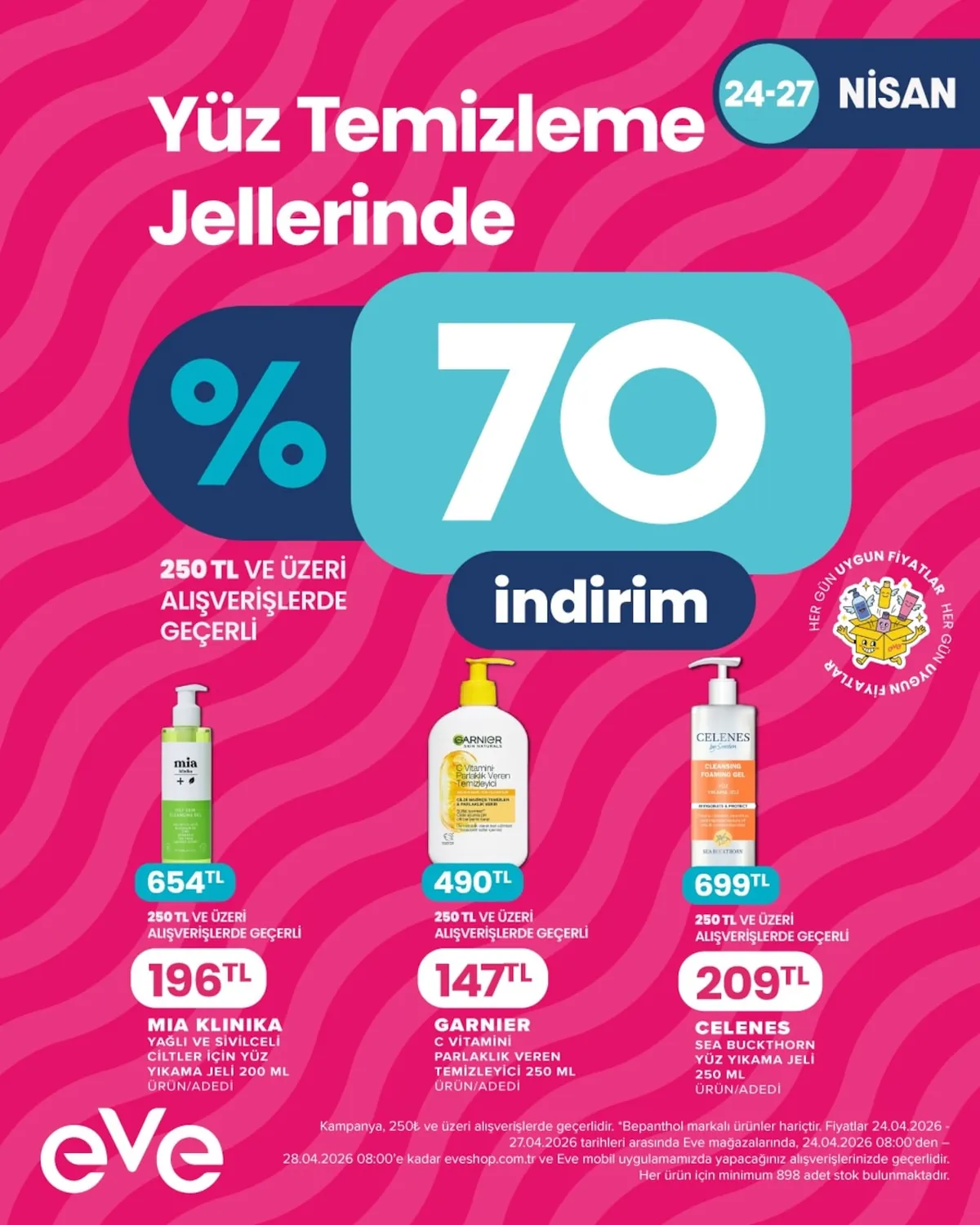 Eveshop Eveshop 24 Nisan 2026 Aktüel Kataloğu sayfa 14: Celenes By Sweden Cleansing Foaming Gel Vücut Yıkama Jeli