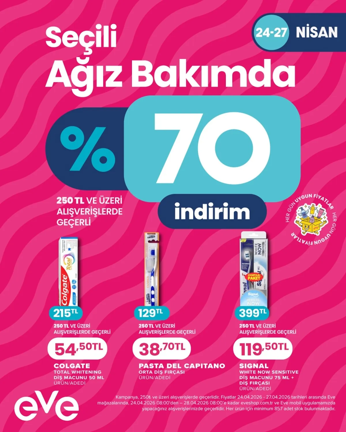 Eveshop Eveshop 24 Nisan 2026 Aktüel Kataloğu sayfa 21: Signal White Now Diş Macunu Ve Diş Fırçası Avantaj Paketi