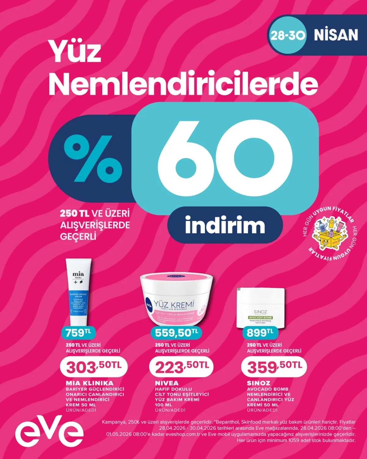 Eveshop Eveshop 28 Nisan 2026 Aktüel Kataloğu sayfa 15: Mia Klinsika Barrier Repair Cream 100Ml