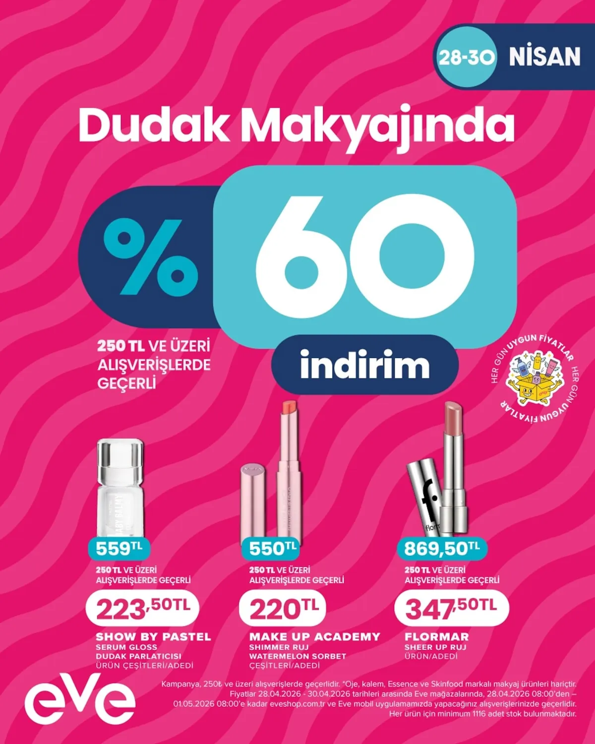 Eveshop Eveshop 28 Nisan 2026 Aktüel Kataloğu sayfa 2: Flormar Baby Balmy Dudak Nemlendiricisi