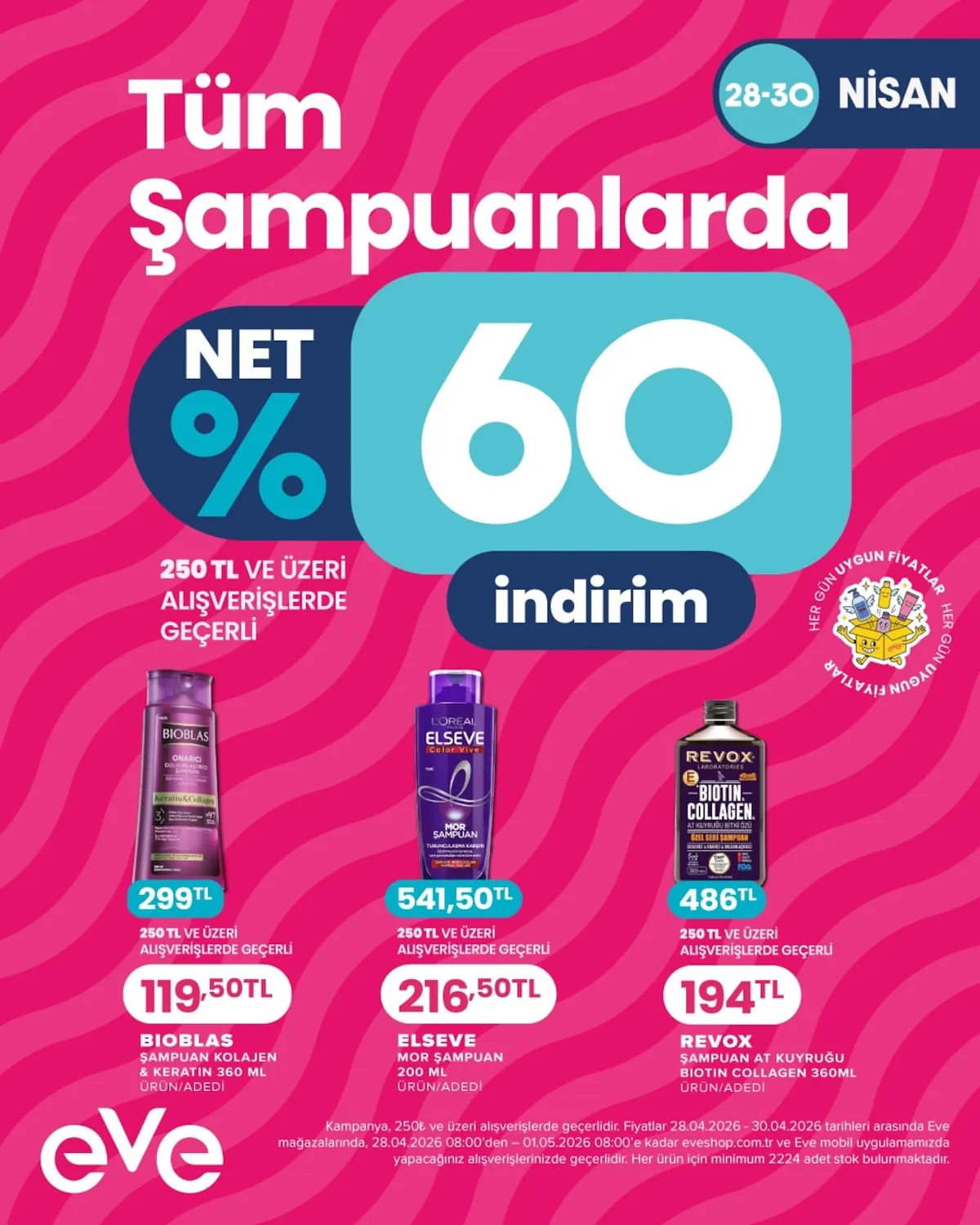 Eveshop Eveshop 28 Nisan 2026 Aktüel Kataloğu sayfa 9: Revox Laboratories Biotin Collagen Özel Seri Şampuan 360Ml