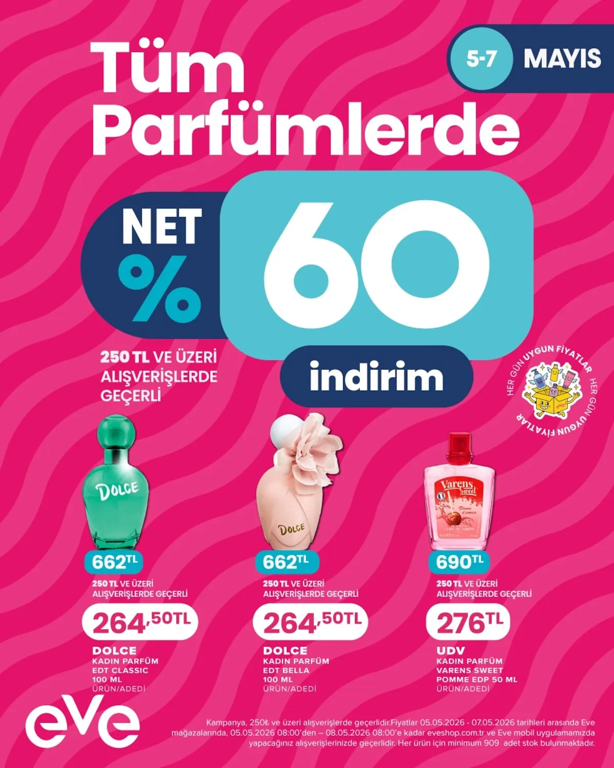 Eveshop Eveshop 5 Mayıs 2026 Aktüel Kataloğu sayfa 11: Varens Sweet Pomme D'Amour Oglan Cocuk Candan Elma 50Ml, Dolce Parfüm