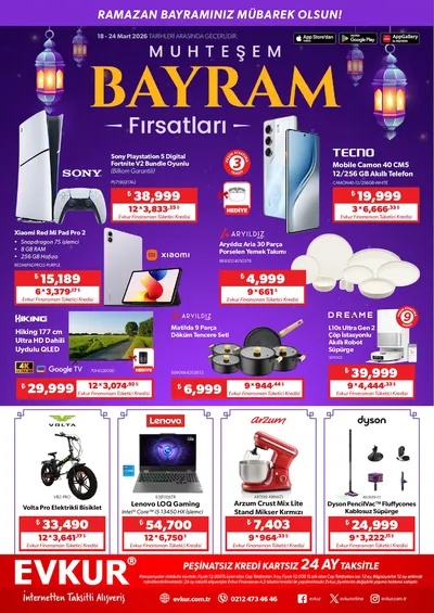 Evkur 18 Mart 2026 Aktüel Kataloğu