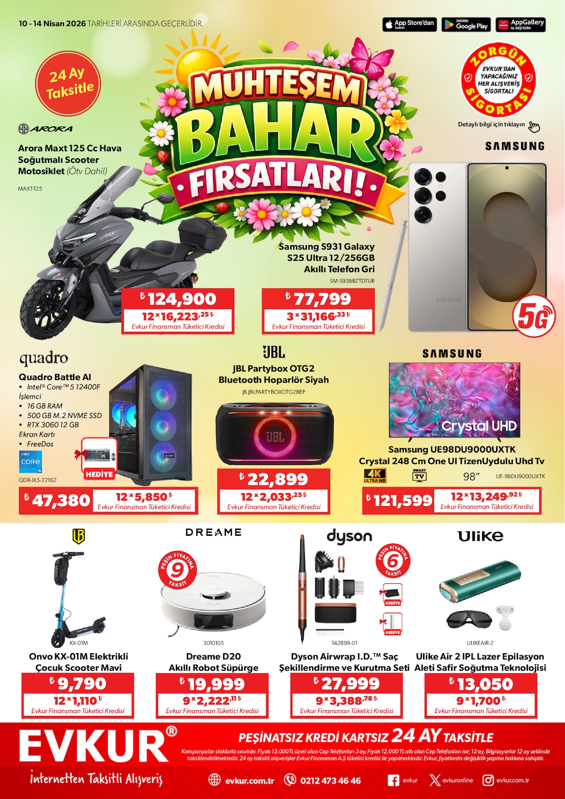 Evkur 10 Nisan 2026 Aktüel Kataloğu broşürü