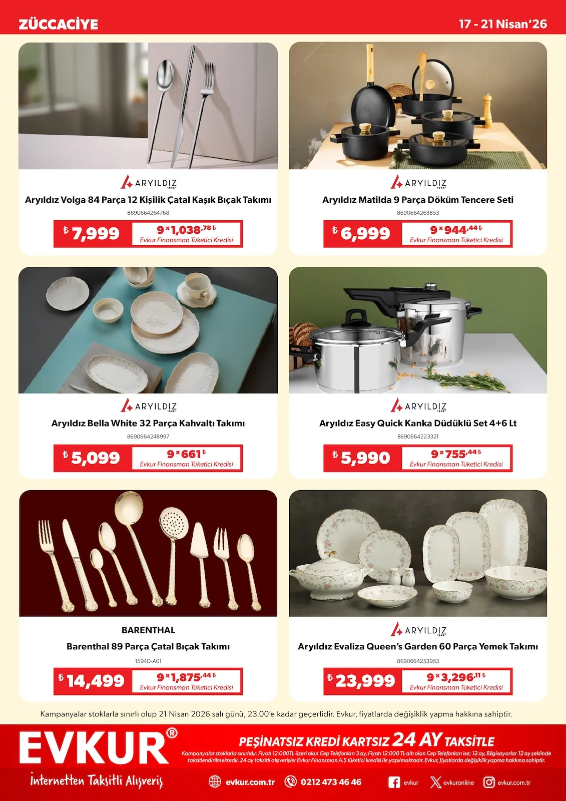 Evkur Evkur 17 Nisan 2026 Aktüel Kataloğu sayfa 5