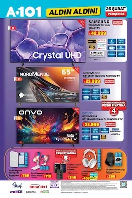 Farmasi Market Katalog sayfa 1: Samsung 70Bu8000F 70" Uhd Smart Tv, Nordmende 65" 65Nm110S Uhd Android Tv