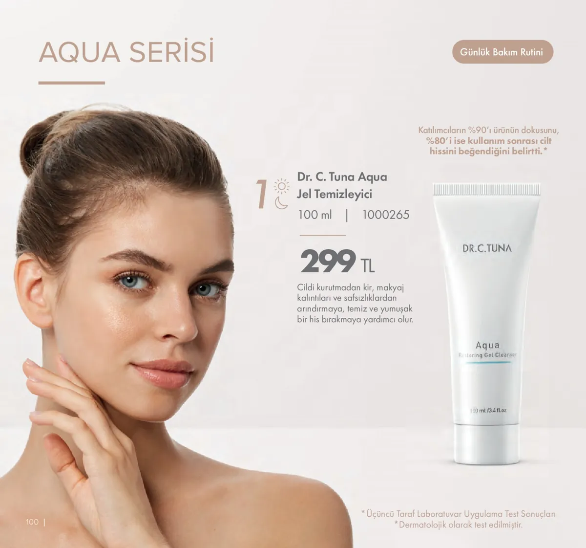 Farmasi Farmasi 1 Mayıs 2026 Aktüel Kataloğu sayfa 100: Dr. C. Tuna Aqua Jel Temizleyici 100 Ml