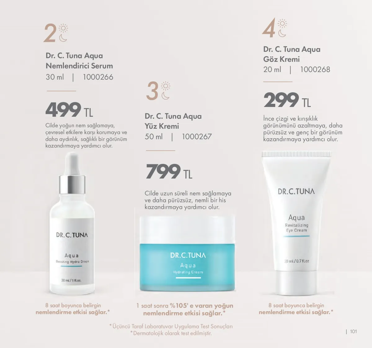Farmasi Farmasi 1 Mayıs 2026 Aktüel Kataloğu sayfa 101: Dr. C. Tuna Aqua Hydrating Cream