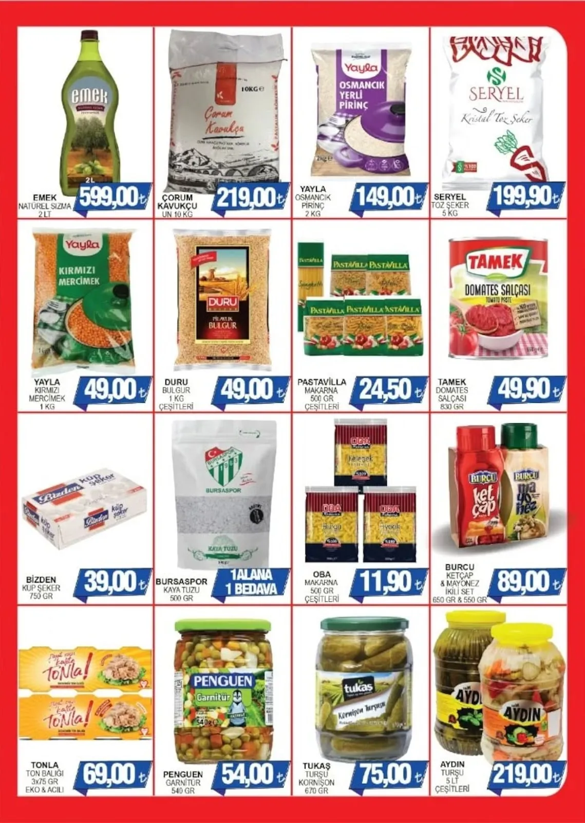 Furpa Furpa Market 13 Şubat 2026 Aktüel Kataloğu sayfa 2: Pastavi̇Lla Makarna 500 Gr Çeşi̇Tleri̇, Yayla Kirmizi Merci̇Mek 1 Kg