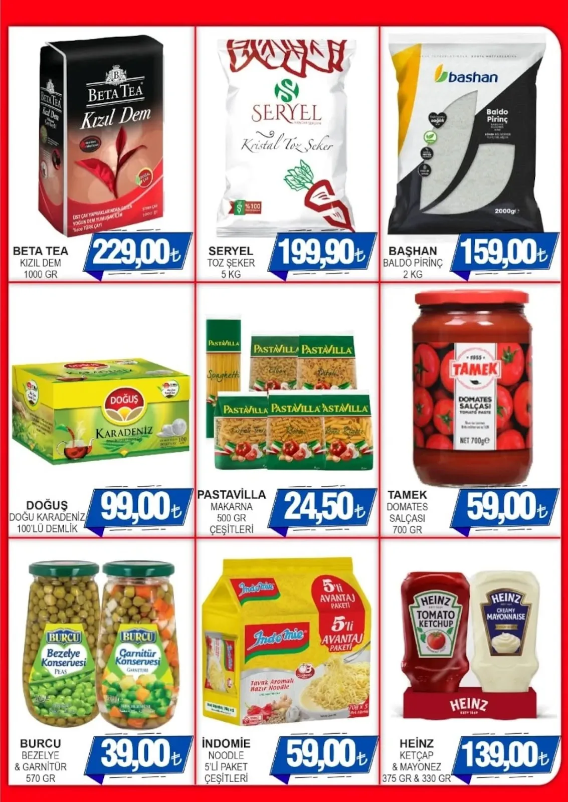 Furpa Furpa Market 5 Mart 2026 Aktüel Kataloğu sayfa 2: Doğuş Doğu Karadeniz 100'Lü Demlik, Tamek Domates Salçası 700 Gr