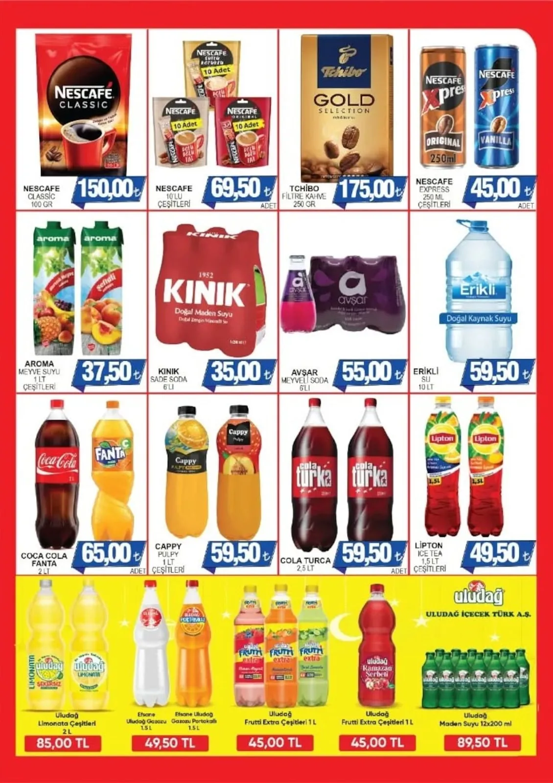 Furpa Furpa Market 13 Mart 2026 Aktüel Kataloğu sayfa 6: Aroma Meyve Suyu 1 Lt Çeşitleri, Cola Turca 2,5 Lt