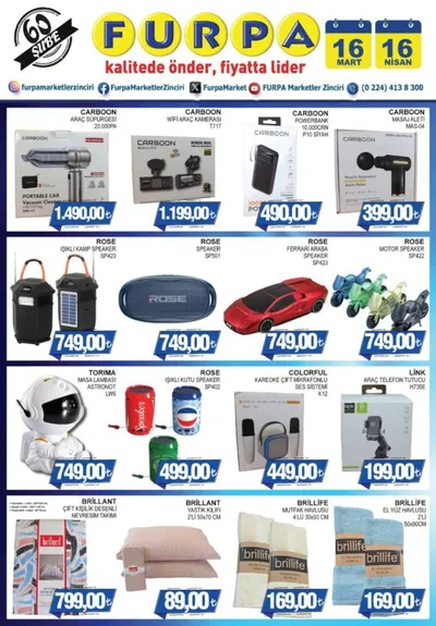 Furpa Market 16 Mart 2026 Aktüel Kataloğu16 Mart - 16 Nisan Kapak Görseli