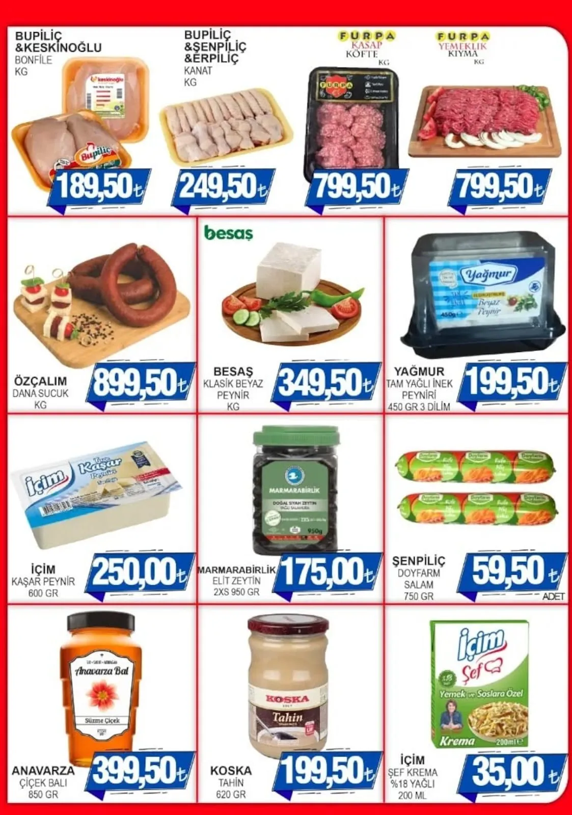 Furpa Furpa Market 25 Mart 2026 Aktüel Kataloğu sayfa 3: Şenpiliç Doyfarm Salam 750 Gr, Marmarabirlik Elit Zeytin 2Xs 950 Gr