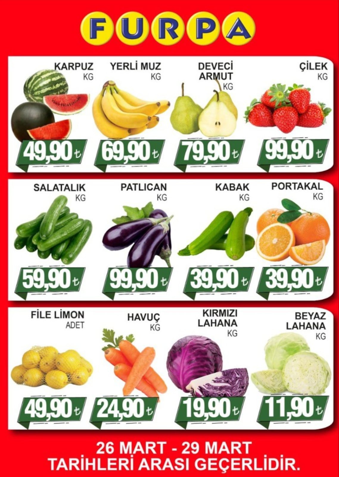 Furpa Market 26 Mart 2026 Aktüel Kataloğu