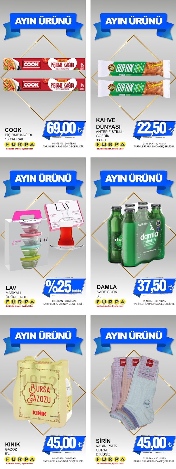 Furpa Market 1 Nisan 2026 Aktüel Kataloğu broşürü