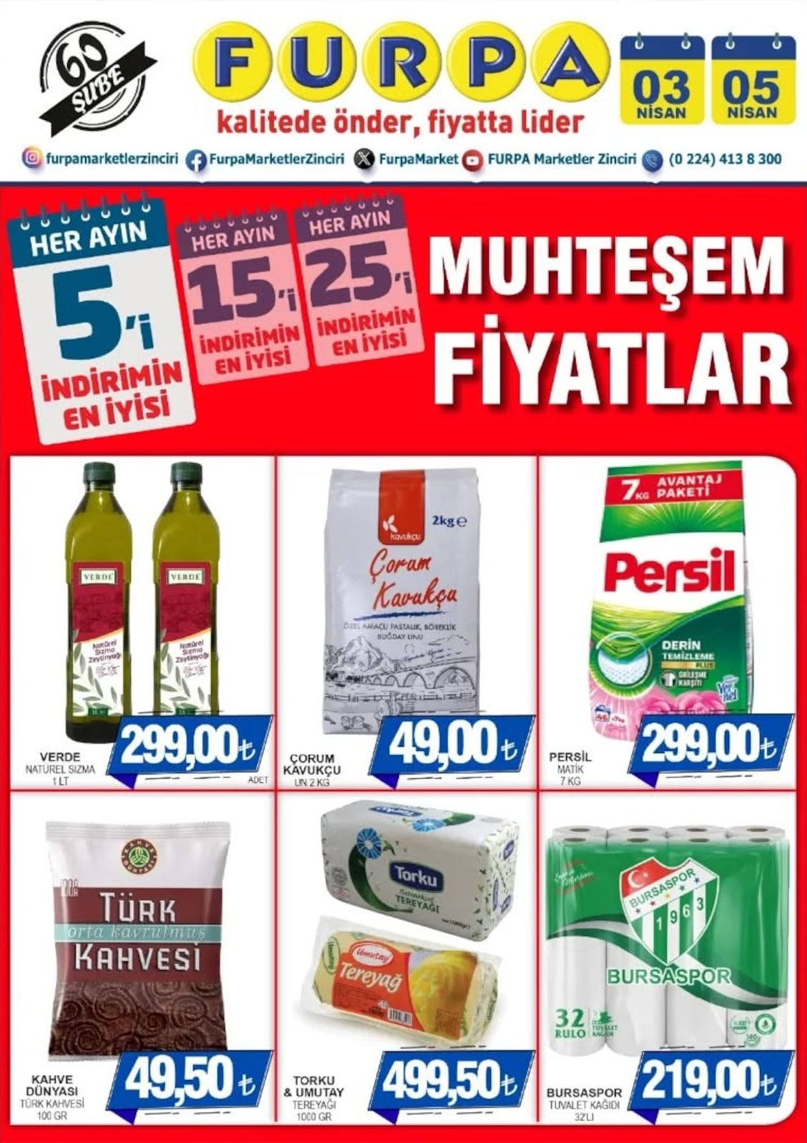 Furpa Market 3 Nisan 2026 Aktüel Kataloğu broşürü