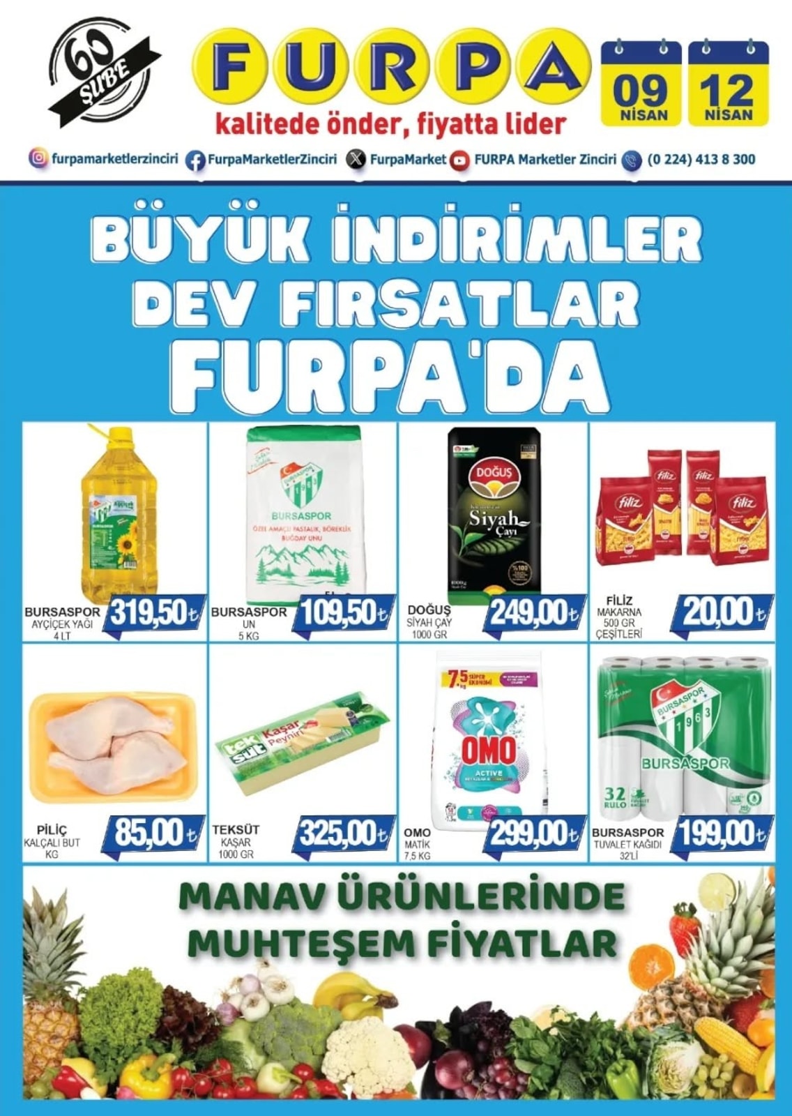 Furpa Market 9 Nisan 2026 Aktüel Kataloğu broşürü